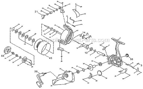 shakespeare tspa parts list  diagram ereplacementpartscom