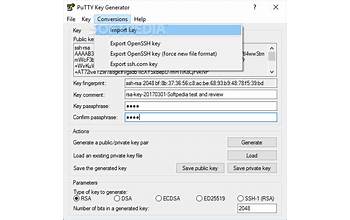 PuTTY Key Generator screenshot #0