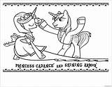 Coloring Pages Shining Armor Princess Pony Little Cadance Printable Print Color Coloringpagesonly sketch template