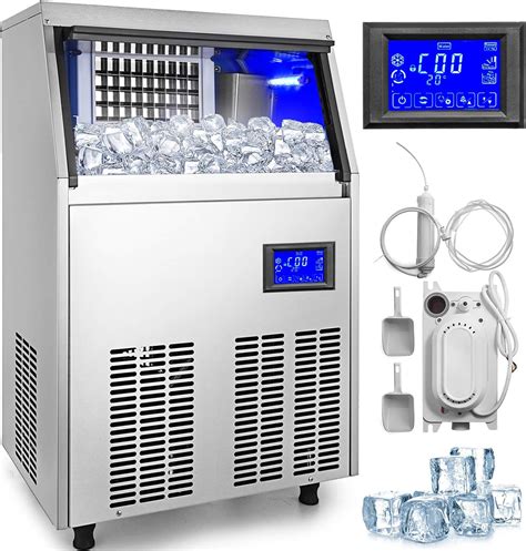 vevor commercial ice maker  stainless steel ice cube maker machine