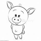 Pig Face Coloring Pages Getcolorings sketch template