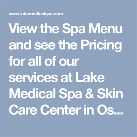 view  spa menu    pricing     services  lake