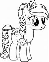 Coloring Pony Pages People Little Kids Drawn Popular sketch template