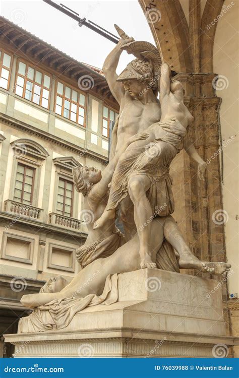 florence statues editorial stock photo image  building