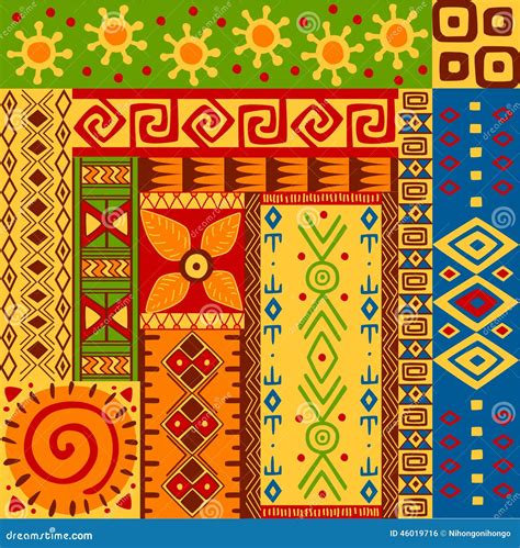 ethnic patterns stock vector image