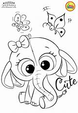 Coloring Cute Pages Cuties Elephant Baby Kids Bojanke Animal Print Colouring Unicorn Printables Color Sheets Choose Board Preschool sketch template