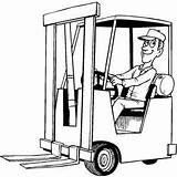 Forklift Operator sketch template