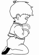 Praying Coloring Boy Orando Little Person Drawing Pages Para Printable Niño Niños Girl Imagen Colorear Imágenes Dibujo Lying Imagenes Imprimir sketch template