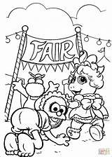 Feria Atracciones Ferias Supercoloring Laminas Muppet sketch template