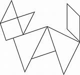 Tangram Fox Tangrams Usf Blocks Triangles Worksheets Invented Spatial Depicts Geometricas sketch template
