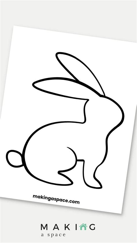 printable easter bunny templates making  space