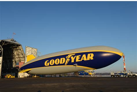 ohio based goodyear unveils bigger faster airship  replace blimps   aging fleet  blade