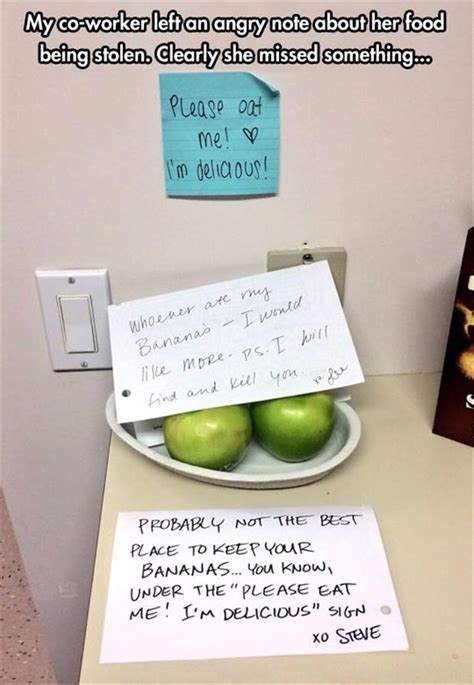 35 funny notes left at work that can only be described as office