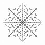 Mandala Star Kigaportal Coloring sketch template