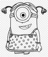 Minion Coloring Pages Minions Basketball Pngfind Girl sketch template