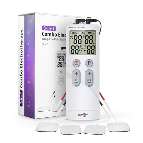 powerful rechargeable massager portable tens unit ems muscle stimulator electrotherapy
