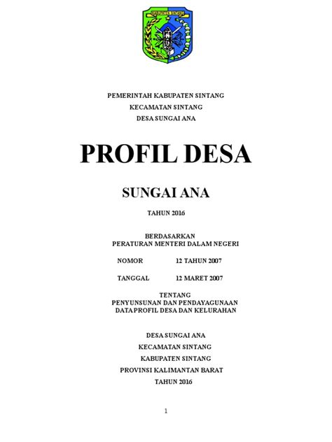 [pdf] Contoh Profil Desa Pdf