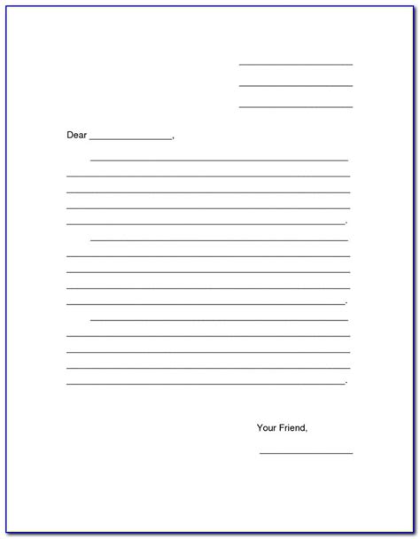 blank letter template