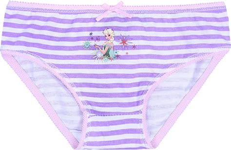 white and purple girls striped panties elsa frozen disney
