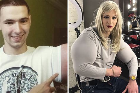 ex soldier with giant 24 inch biceps slammed after posting cross