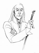 Malfoy Lucius sketch template