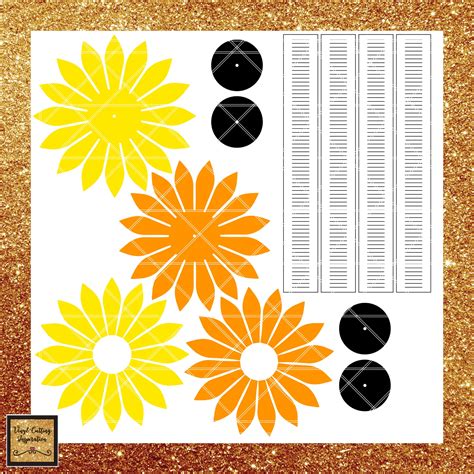 giant paper sunflower petal patterns flowers templates giant paper