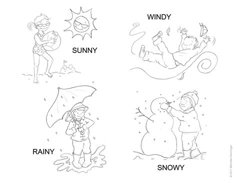 images  worksheet pre  weather kindergarten weather