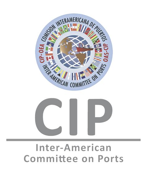 logo cip en transparente inter american committee  ports cip