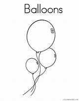 Coloring Pages Coloring4free Balloon Printable Balloons Kids Five sketch template