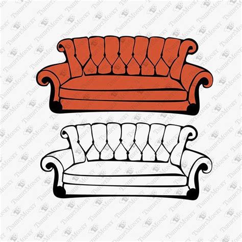 Friends Show Sofa Svg Friends Show Couch Svg Couch Sofa