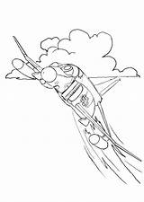 Caza Dibujo Caccia Aereo Straaljager Combate Avion Cazas Kleurplaten Educolor Grandes Educima Schoolplaten sketch template