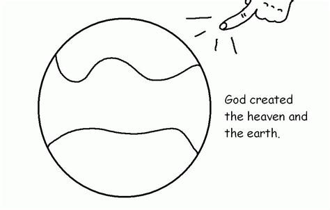 beginning god created coloring pages