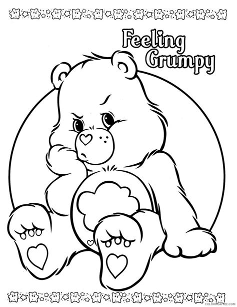 care bears coloring pages grumpy coloringfree coloringfreecom