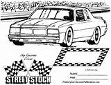 Coloring Pages Car Dirt Drag Template Late Model Mod Pro Street sketch template