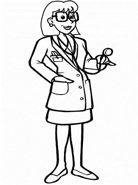 beautiful female doctor coloring page beautiful female doctor coloring