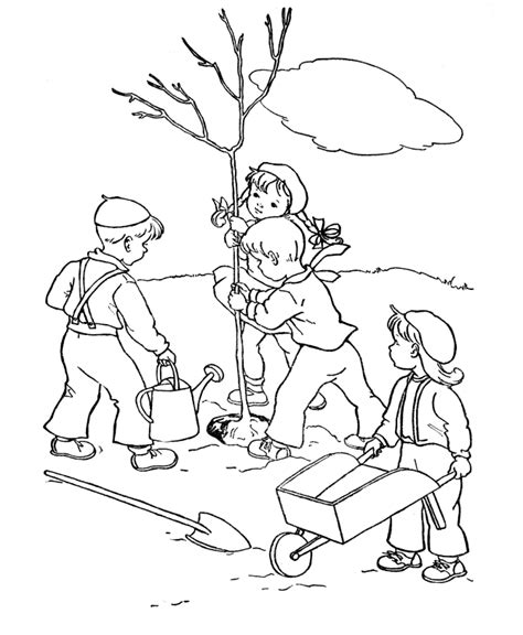 printable tree coloring pages tree nature plant  tree  arbor day