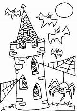 Spooky Haunted Getcolorings sketch template