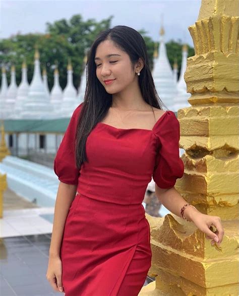 Pin By Z Hero On Beautiful Myanmar Dress Design
