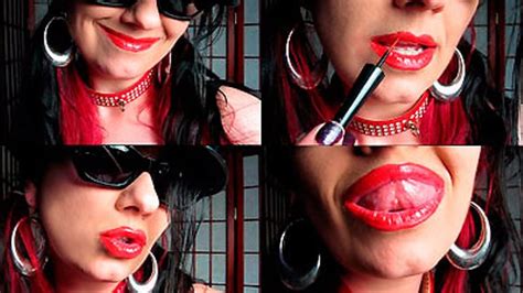 Glossy Slutty Red Lipstick Lipstick Fetish Videos Bjs Facials