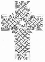 Cross Coloring Pages Celtic Crosses Printable Rose Glass Stained Adults Wings Color Easter Designs Print Mandala Detailed Patterns Adult Sheets sketch template