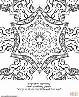 Psychedelic sketch template