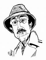 Inspector Clouseau sketch template