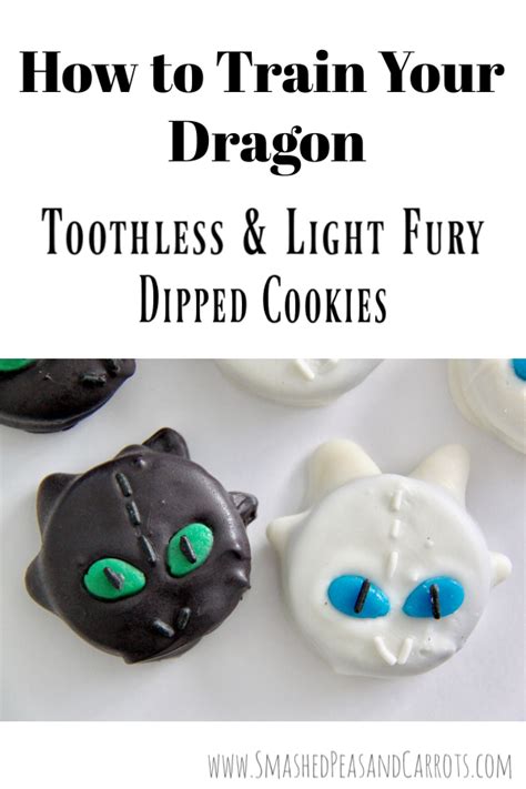 Toothless And Light Fury Dragon Cookies Smashed Peas And Carrots