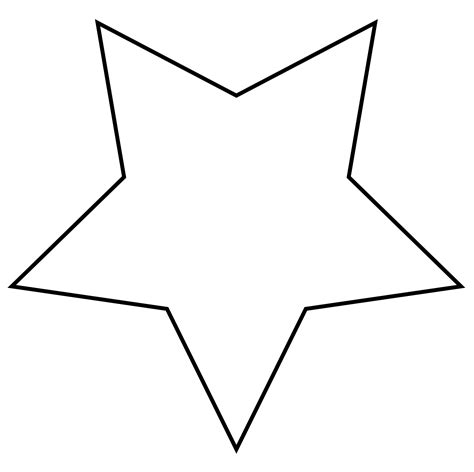 blank star template clipart