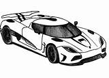 Koenigsegg Drawing Sketch Coloring Pages Template sketch template