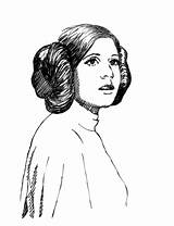 Leia Wars sketch template