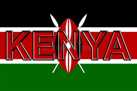 word kenya  kenyan national flag   distressed grunge