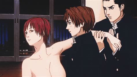 xbooru anime bouncing breasts gantz kei kishimoto laying down nipples nude red hair 567971