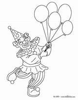 Clown Balloons Coloring Pages Color Print sketch template