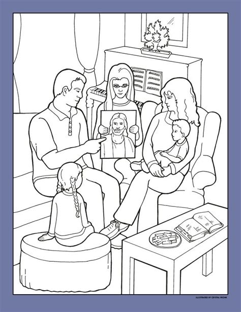 gambar  lds primary coloring pages images pinterest illustration mary